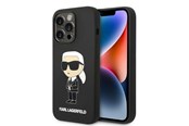 Mobiel - Covers & Cases - Karl Lagerfeld Silicone Ikonik case for iPhone 14 Pro - black - 3666339086589