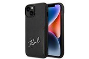 Mobiel - Covers & Cases - Karl Lagerfeld Signature Logo Cardslot case for iPhone 14 Plus - black - 3666339094287