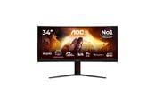 Scherm - 34" AOC G4 CU34G4ZCA computer monitor 86.4 cm (34") 3440 x 1440 pixels Black Red - CU34G4ZCA