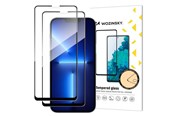 Mobiel - Beschermend glas - Wozinsky set van 2x Gehard Glas Case Friendly iPhone 14 Max / 13 Pro Max zwart - 5907769310423
