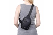 Sport & Fitness - Wozinsky WMS-W1 Unisex mini-schoudertas waterdicht met dubbele compartimenten voor telefoon - Zwart - 5907769385032
