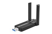 Netwerk-adapter (netwerkkaart, printserver, enz.) - Wozinsky WAX-1800 Dual-band draadloze USB 3.0 WiFi 6-adapter - Zwart - 5907769387388