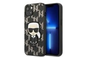 Mobiel - Covers & Cases - Karl Lagerfeld KLHCP13SPMNIKBK iPhone 13 mini 5.4" hardcase black/black Monogram Ikonik Patch - 3666339049362