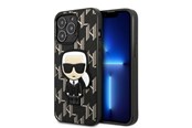 Mobiel - Covers & Cases - Karl Lagerfeld KLHCP13LPMNIKBK iPhone 13 Pro / 13 6.1" hardcase black/black Monogram Ikonik Patch - 3666339049386