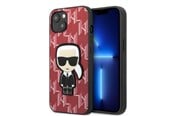 Mobiel - Covers & Cases - Karl Lagerfeld KLHCP13MPMNIKPI iPhone 13 6.1" hardcase red/red Monogram Ikonik Patch - 3666339049416