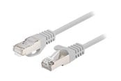 Netwerk - kabel - Lanberg patch cable - 1 m - grey RAL 7035 - Grijs - PCF6-20CC-0100-S