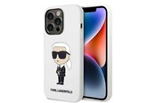 Mobiel - Covers & Cases - Karl Lagerfeld Silicone Ikonik case for iPhone 14 Pro Max - white - 3666339086633