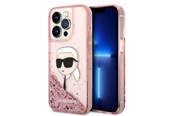 Mobiel - Covers & Cases - Karl Lagerfeld Glitter Karl's Head case for iPhone 14 Pro Max - pink - 3666339086916
