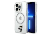 Mobiel - Covers & Cases - Karl Lagerfeld Iconic Karl&Choupette MagSafe case for iPhone 14 Pro - transparent - 3666339087623