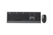 Toetsenbord - Gembird Slim wireless dual-mode desktop set - Keyboard and mouse set - Engels (US international) - Zwart - KBS-WPS-02
