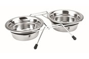 Honden - Nobby Stander m. 2 skåle Silent Diner 750 ml - L79047