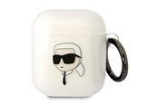 Mobiel - Overige accessoires - Karl Lagerfeld KLA2HNIKTCT AirPods 1/2 cover transparent Karl`s Head - 3666339087982