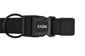 Honden - 51 Degrees North 51 - Wanderful - Collar - Nylon - Flat - Black -26 - 51AWFCL5303