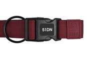 Honden - 51 Degrees North 51 - Wanderful - Collar - Nylon - Flat - Burgundy - 51AWFCL5203