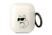 Mobiel - Overige accessoires - Karl Lagerfeld KLA2HNCHTCT Airpods 1/2 cover transparent Ikonik Choupette - 3666339088040