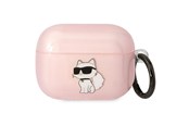 Mobiel - Overige accessoires - Karl Lagerfeld KLAPHNCHTCP Airpods Pro cover pink/pink Ikonik Choupette - 3666339088088
