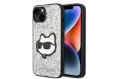Mobiel - Covers & Cases - Karl Lagerfeld KLHCP14SG2CPS iPhone 14 6.1" silver/silver hardcase Glitter Choupette Patch - 3666339099435