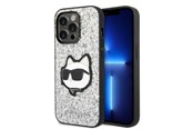 Mobiel - Covers & Cases - Karl Lagerfeld KLHCP14XG2CPS iPhone 14 Pro Max 6.7" silver/silver hardcase Glitter Choupette Patch - 3666339099466