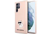 Mobiel - Covers & Cases - Karl Lagerfeld KLHCS23LSNCHBCP S23 Ultra S918 hardcase pink/pink Silicone Choupette - 3666339117696