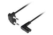 Voedingskabel (intern) - Lanberg - power cable - Europlug to power IEC 60320 C7 - 1.8 m - CA-C7CA-12CC-0018-BK