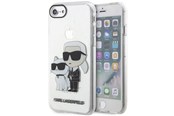 Mobiel - Covers & Cases - Karl Lagerfeld KLHCI8HNKCTGT iPhone 7/8/ SE 2020 / SE 2022 transparent hardcase Gliter Karl&Choupette - 3666339118822