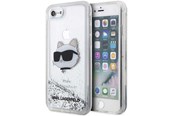 Mobiel - Covers & Cases - Karl Lagerfeld KLHCI8LNHCCS iPhone 7/8/ SE 2020/2022 silver/silver hardcase Glitter Choupette Head - 3666339118853