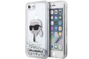 Mobiel - Covers & Cases - Karl Lagerfeld KLHCI8LNKHCH iPhone 7/8/ SE 2020/2022 silver/silver hardcase Glitter Karl Head - 3666339118860