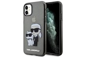 Mobiel - Covers & Cases - Karl Lagerfeld KLHCN61HNKCTGK iPhone 11 / Xr 6.1" black/black hardcase Gliter Karl&Choupette - 3666339119003