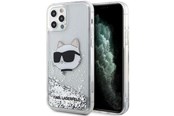 Mobiel - Covers & Cases - Karl Lagerfeld KLHCP12MLNHCCS iPhone 12/ 12 Pro 6.1" silver/silver hardcase Glitter Choupette Head - 3666339119058