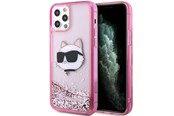 Mobiel - Covers & Cases - Karl Lagerfeld KLHCP12MLNCHCP iPhone 12/ 12 Pro 6.1" pink/pink hardcase Glitter Choupette Head - 3666339119065