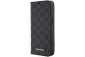Mobiel - Covers & Cases - Karl Lagerfeld KLBKP14LSAKLHPK iPhone 14 Pro 6.1" bookcase black/black Saffiano Monogram - 3666339122966