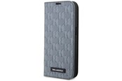 Mobiel - Covers & Cases - Karl Lagerfeld KLBKP14LSAKLHPG iPhone 14 Pro 6.1" bookcase silver/silver Saffiano Monogram - 3666339123000
