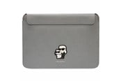 Tassen - Karl Lagerfeld Saffiano Karl&Choupette case for a 16" laptop - silver - 3666339126667