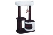 Katten - NAYECO Cat Scratcher DORET 50 x 40 x 90 cm CHOCOLATE Crea - 8427458008860