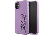 Mobiel - Covers & Cases - Karl Lagerfeld KLHCN61SKSVGU iPhone 11 / Xr 6.1" purple/purple hardcase Silicone Signature - 3666339130602