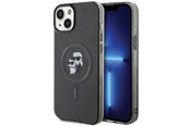 Mobiel - Covers & Cases - Karl Lagerfeld Karl&Choupette Glitter MagSafe case for iPhone 15 - black - 3666339162634