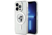 Mobiel - Covers & Cases - Karl Lagerfeld Karl&Choupette Glitter MagSafe case for iPhone 15 Pro - transparent - 3666339162771