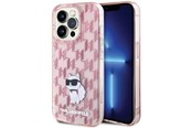 Mobiel - Covers & Cases - Karl Lagerfeld Monogram Choupette case for iPhone 15 Pro Max - pink - 3666339163747