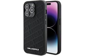 Mobiel - Covers & Cases - Karl Lagerfeld Quilted K Pattern iPhone 15 Pro Case - Black - 3666339165055