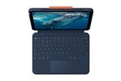 Toetsenbord - Logitech Rugged Combo 4c Touch - Keyboard and folio case - Deens/Norweegs/Zweeds/Fins - Blauw - 920-014154
