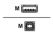 USB-kabel - Digi - USB cable - USB to USB Type B - 2 m - 301-9000-07