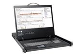 Scherm - 19" Tripp Lite Eaton Series 8-Port Rack Console VGA KVM Switch w/ 19" LCD 1U TAA - B040-008-19