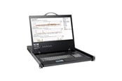 KVM Switch - Tripp Lite Eaton Series 8-Port Rack Console VGA KVM Switch w/ 19" LCD 1U TAA - B040-008-19