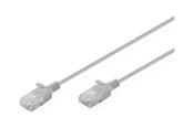 Netwerk - kabel - DIGITUS patch cable - 30 cm - Grijs - DK-1618-003S-10