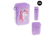 School accessoires - Tinka DOUBLE PENCIL CASE UNICORN PURPLE - 8-804213
