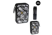 School accessoires - Tinka DOUBLE PENCIL CASE DINO SKULL - 8-804218