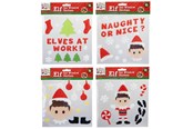 Creatief spelen - Elves Behavin' Badley Elf Gel Sticker Set 4 asst. - 600500