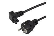 Voedingskabel (intern) - Deltaco - power cable - power CEE 7/7 to IEC 60320 C5 - 1 m - DEL-121-1