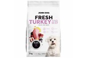 Honden - John Dog Fresh Turkey and beef - dry dog food - 3kg - 5903769014491