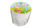 Creatief spelen - Creative Craft Group Paint-Your-Own Flowerpot - incl. 4 Paint Colors & 1 Brush - 620017